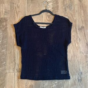 Gorgeous Women’s Navy Short Sleeve Size Medium